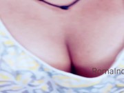Big boobs indian step-sister teasing cleavage to stepdad
