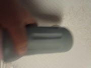 Throbbing cumshot into Fleshlight
