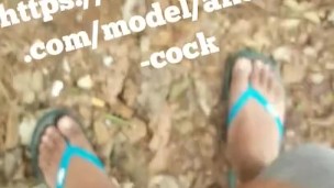 Srilankan horny guy jerking off in a jungle 
