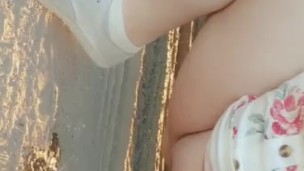 Pissing while out fishing 
