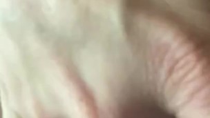 Playing with pussy up close