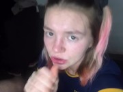 Surprise! Facial with cute teen POV 16/16