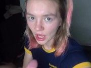 Surprise! Facial with cute teen POV 9/16