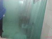 Playing with my Big Boobs in the Shower! - Inked Fitness Model