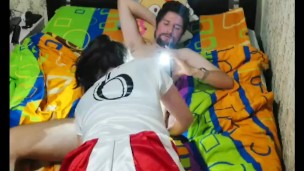 Sensual baile de porrista termina montando una gran verga