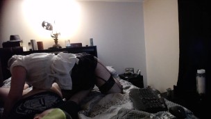 sexy school girl rides on top part 1