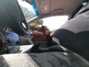 Cumshot while driving - Screenshot 10 of 16 - Car Masturbation