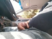 Cumshot while driving - Screenshot 15 of 16 - Car Masturbation