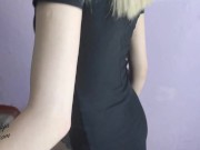 Sexy Deep Blowjob on Staircase - Public Sex 4/16