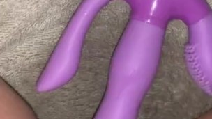 Squirting while working- multiple squirts soaking a towel