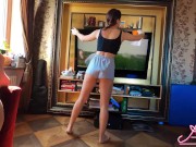 Sexy Wife Blowjob and Hardcore Sex POV after House Cleaning 2/16