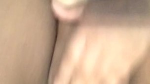 Redbone smacking on her pussy