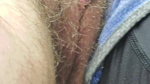 Pulsating big clit orgasm