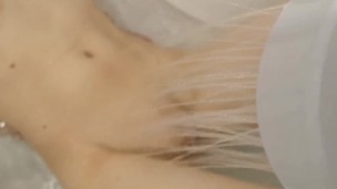 pretty girl getting her clit sprayed in the shower | loud moaning orgasm