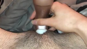 Fit Female Cums Hard from Clit Sucker