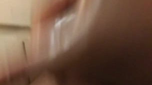 Jacking off in the bathroom