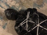 bondage sack, breath play and vibrator edging 14/16