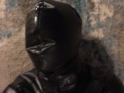 bondage sack, breath play and vibrator edging 15/16