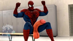 Spiderman Hyper Muscle Cock Growth