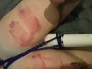 LD playing with the ropes and getting the life fisted out of her (intro) 13/16