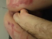 LD playing with the ropes and getting the life fisted out of her (intro) 15/16