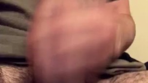 Solo thick cock cum 