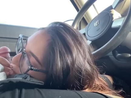 Almost Caught- Blowing my Manager After Work