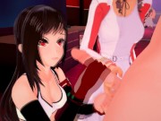 (3D Hentai)(Final Fantasy 7) Aerith x Tifa x Cloud 5/16