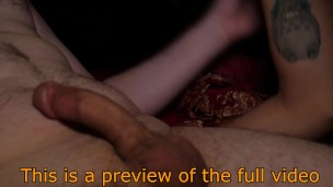 Punk girl gives a guy head Slowmo cumshot (Trailer)