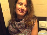 I pissed in the toilet and laughing