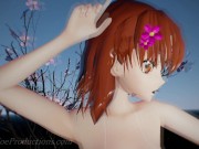 MMD R18 4k Misaka Mikoto bikini & stockings - hi fi raver - 1029 11/16