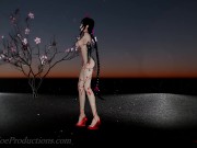 MMD R18 4k Kangxi Black mini skirt - Gotta Go - 1030 6/16