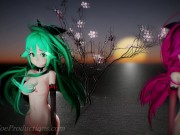 MMD R18 4k  Mirror dance Yamakaze - Lupin 1032 11/16