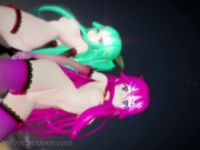MMD R18 4k  Mirror dance Yamakaze - Lupin 1032 12/16