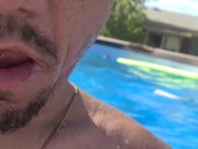 Fucking BBW in the pool outside 12/16