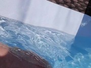 Fucking BBW in the pool outside 3/16