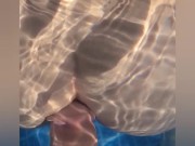 Fucking BBW in the pool outside 5/16