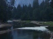 Badass Skinny dipping, cliff jumping at Yosemite National park