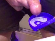 8 Cumshots to MILFs Nightguard before she sucks him off & feeds him his CUM