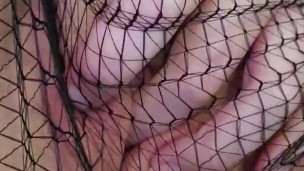 Fingering my pussy in stockings
