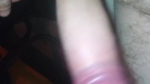 Jugando con mi Pija dura para mi novia