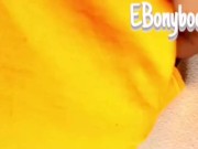 Nasty bubbly farts coming out of big booty girl