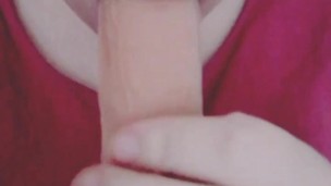 Smooching my dildo