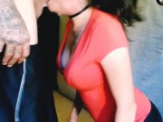 Hot wife gets Rough BALLS DEEP sloppy deepthroat face fuck THROAT PIE #1 16/16