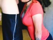 Hot wife gets Rough BALLS DEEP sloppy deepthroat face fuck THROAT PIE #1 2/16