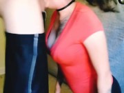 Hot wife gets Rough BALLS DEEP sloppy deepthroat face fuck THROAT PIE #1 9/16
