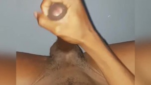 Stroking Big Black Cock