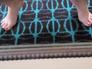 Making a puddle on the carpet