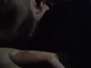 feet worship in the car 3 13/16