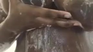 Playing With My Tits in The Shower